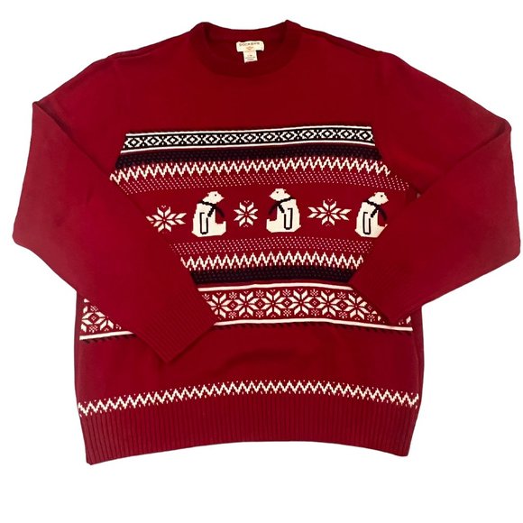 DOCKERS Polar Bear Christmas Sweater Size Large - Picture 1 of 6